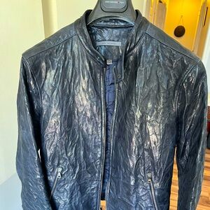 John Varvatos leather jacket Indigo, size 46
